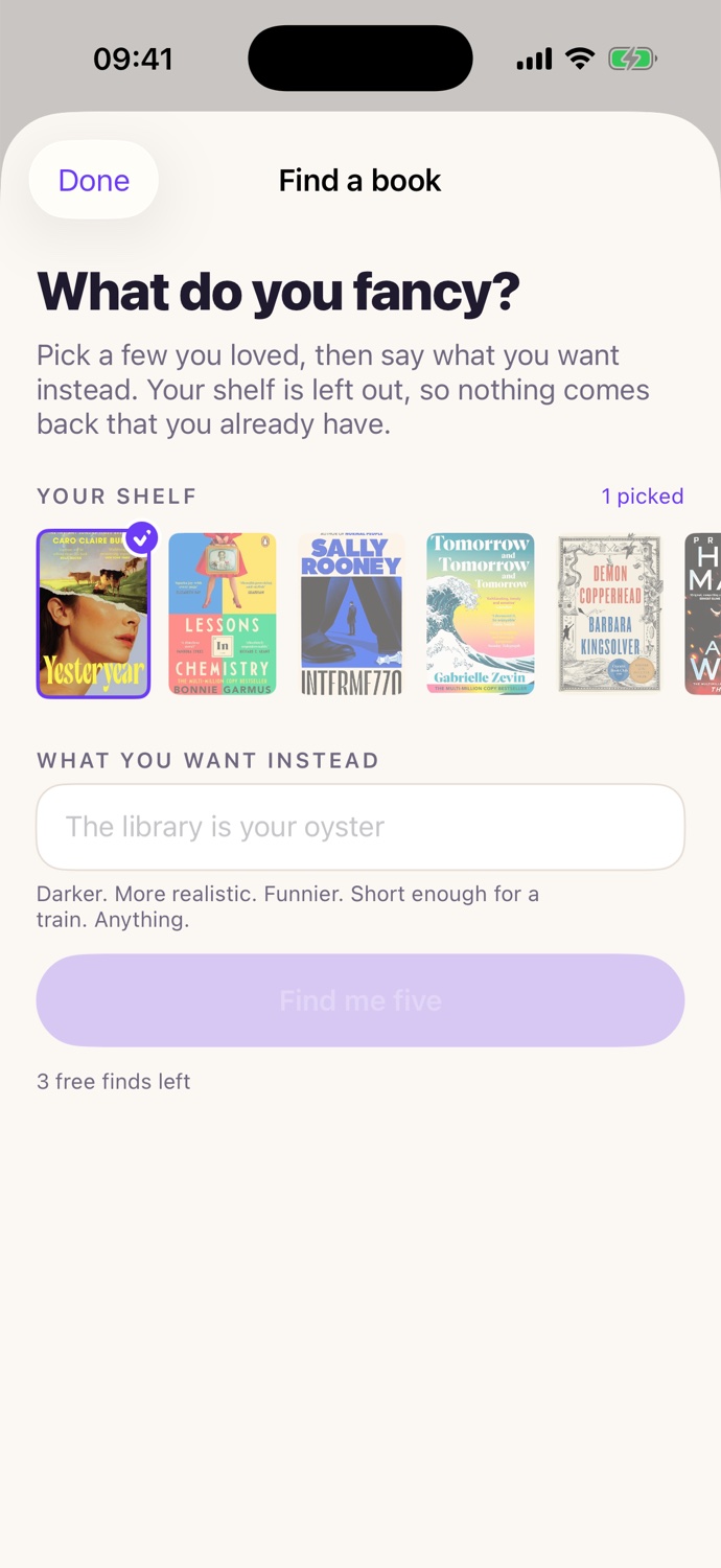 One book ticked